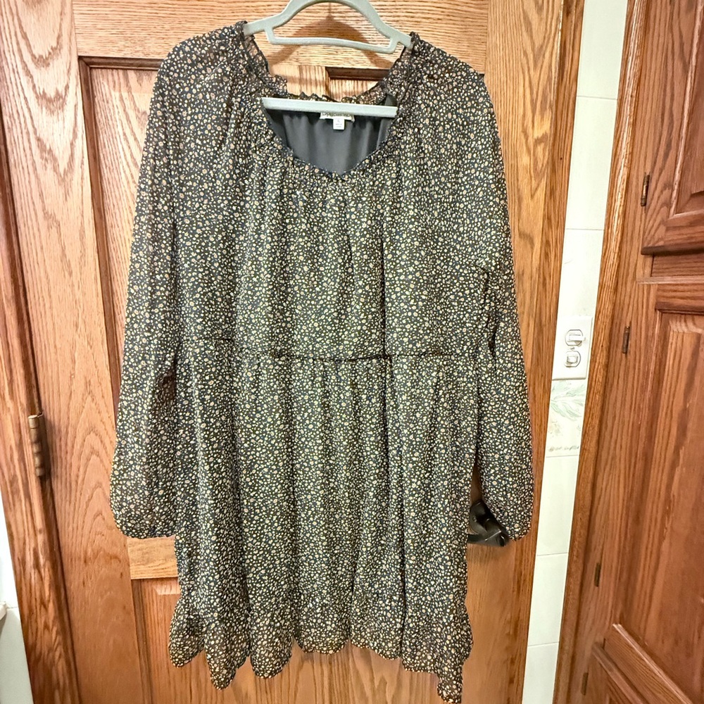 Ophelia Rose Floral Black Dress